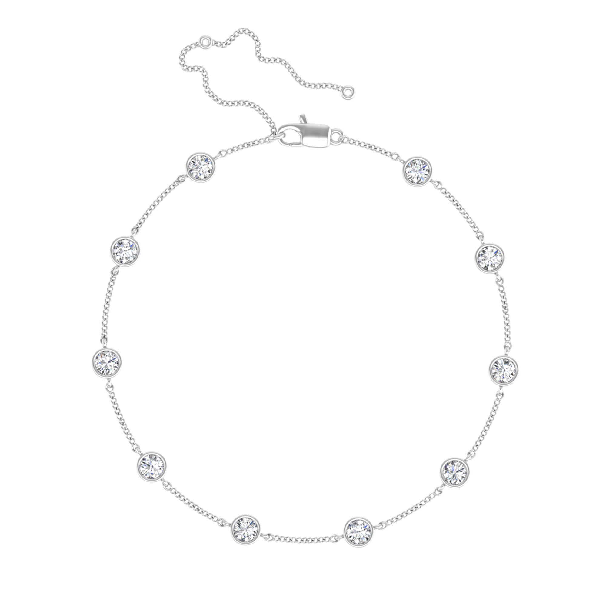 14K White Gold - 0.75