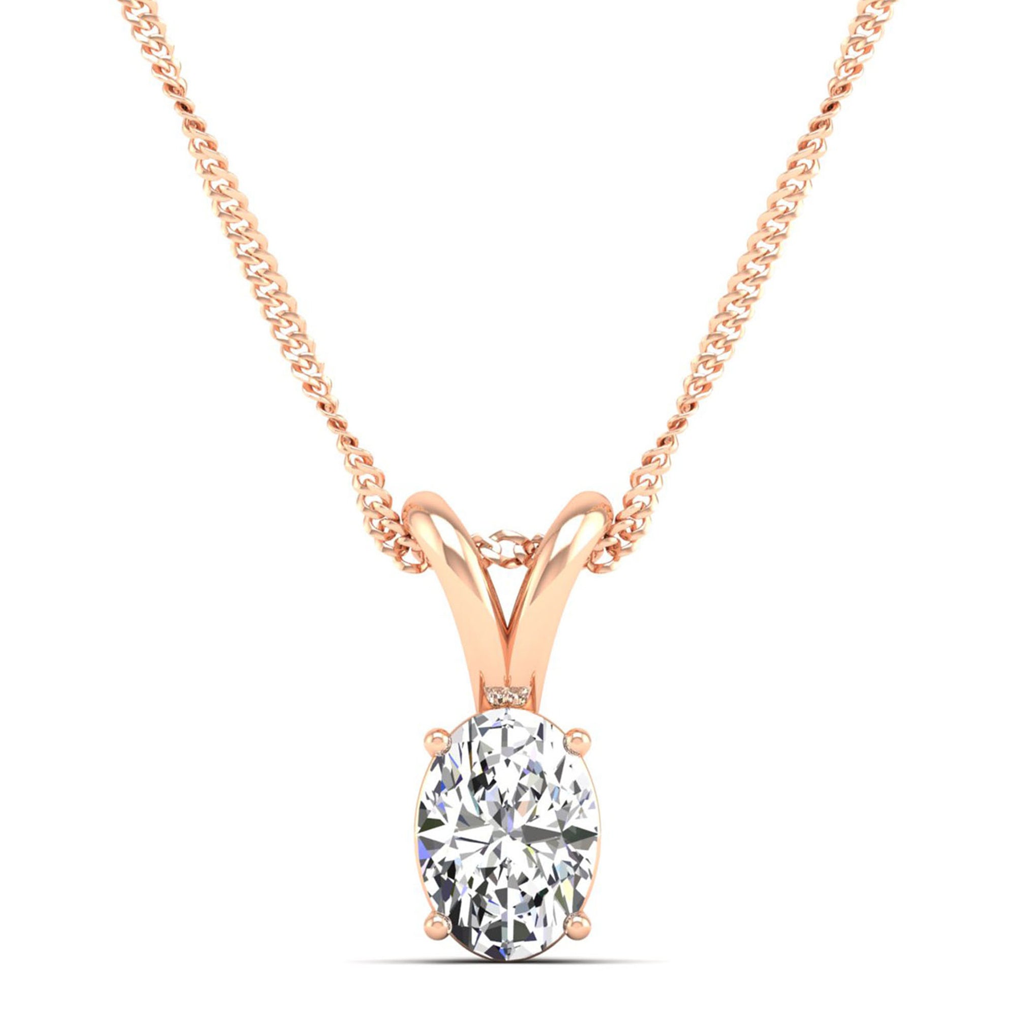 14K Rose Gold - 1.00