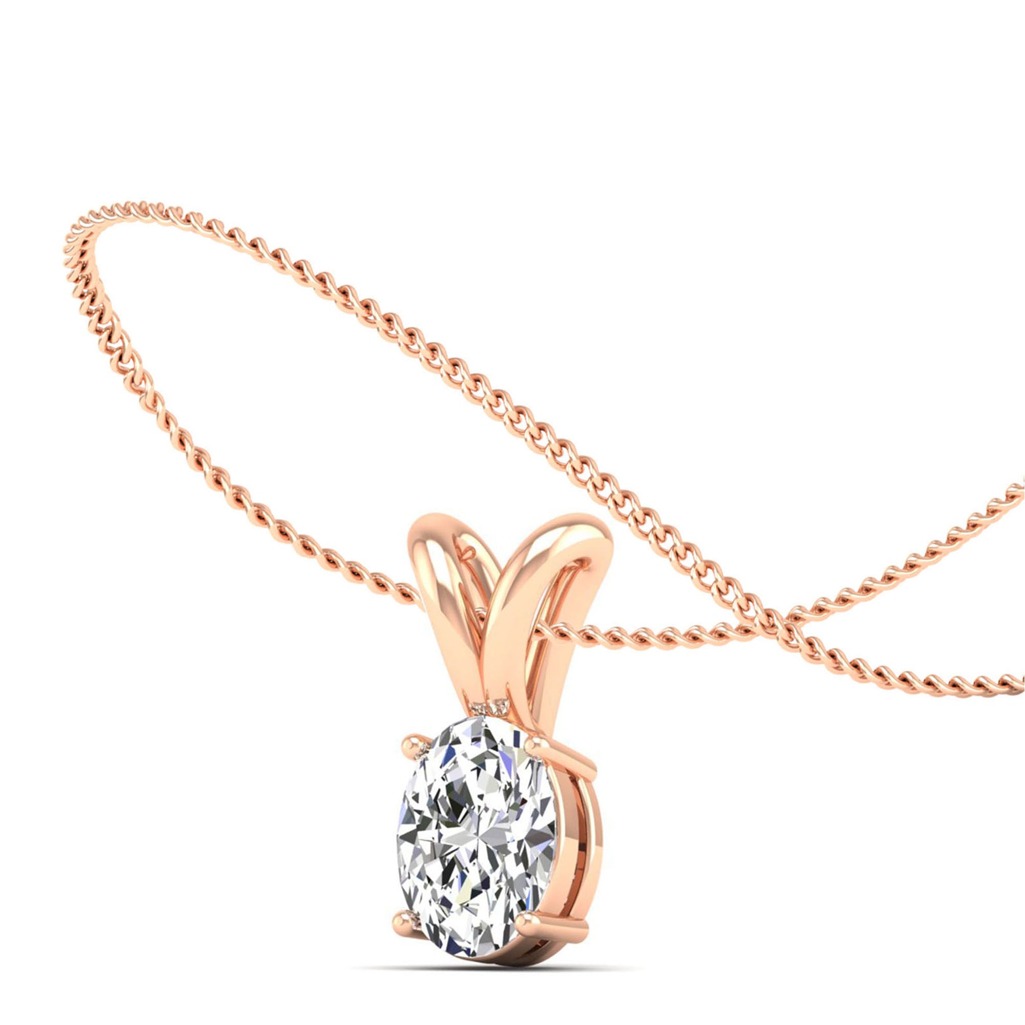 14K Rose Gold - 1.00