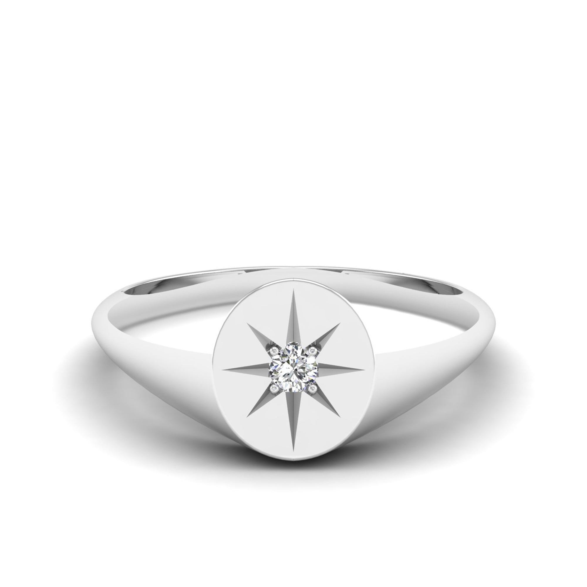 14K White Gold