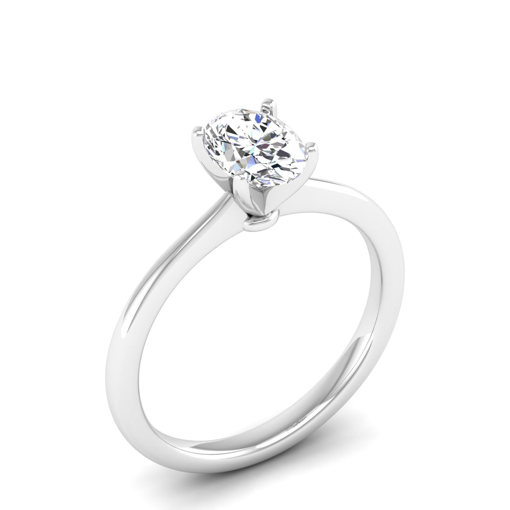 14K White Gold - 1.00