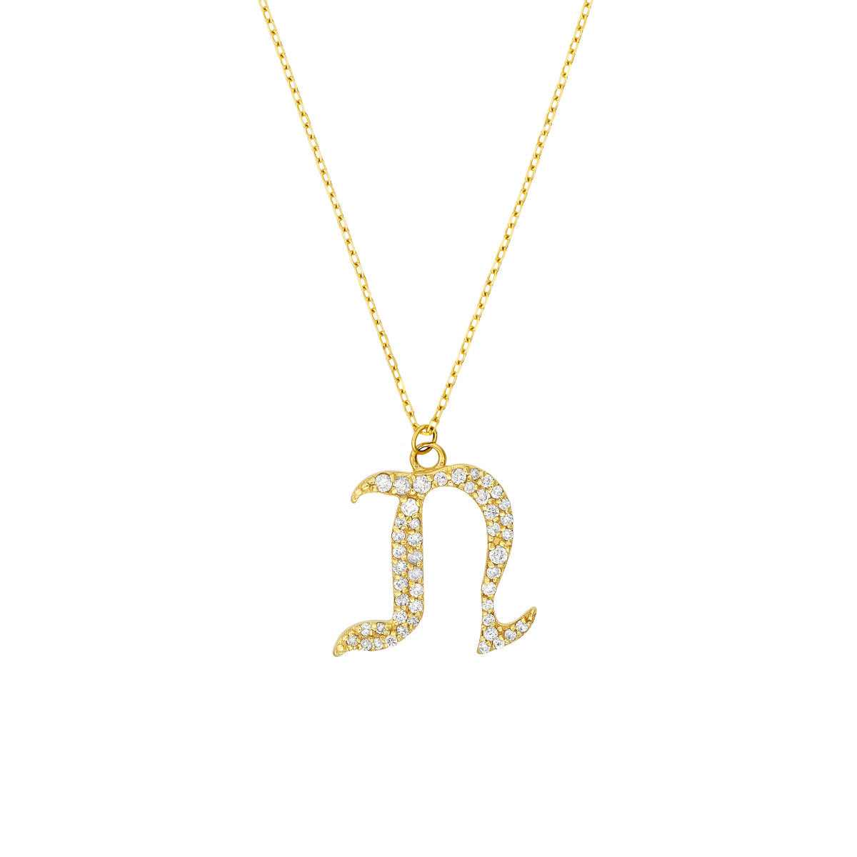 14K Yellow Gold - N