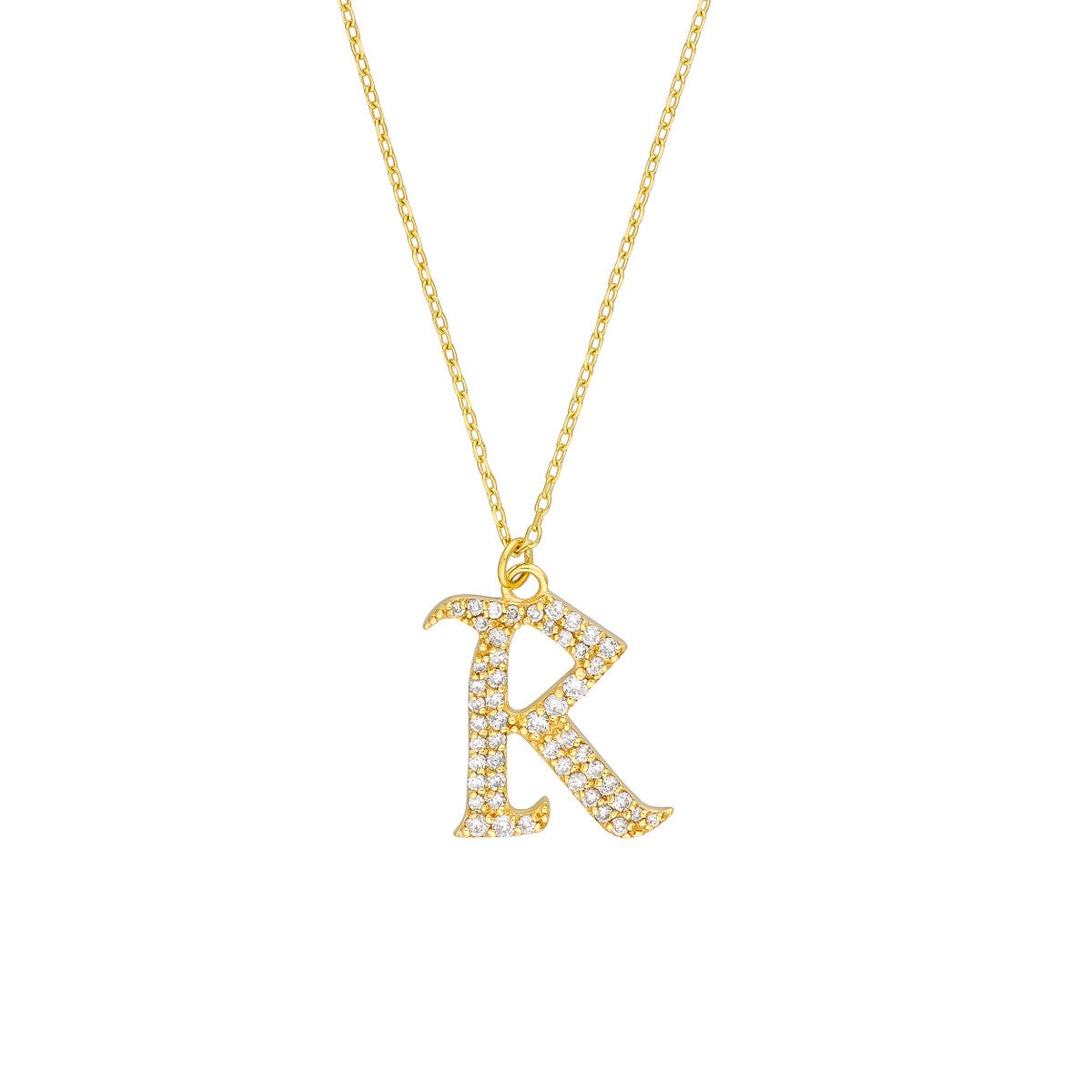 14K Yellow Gold - R