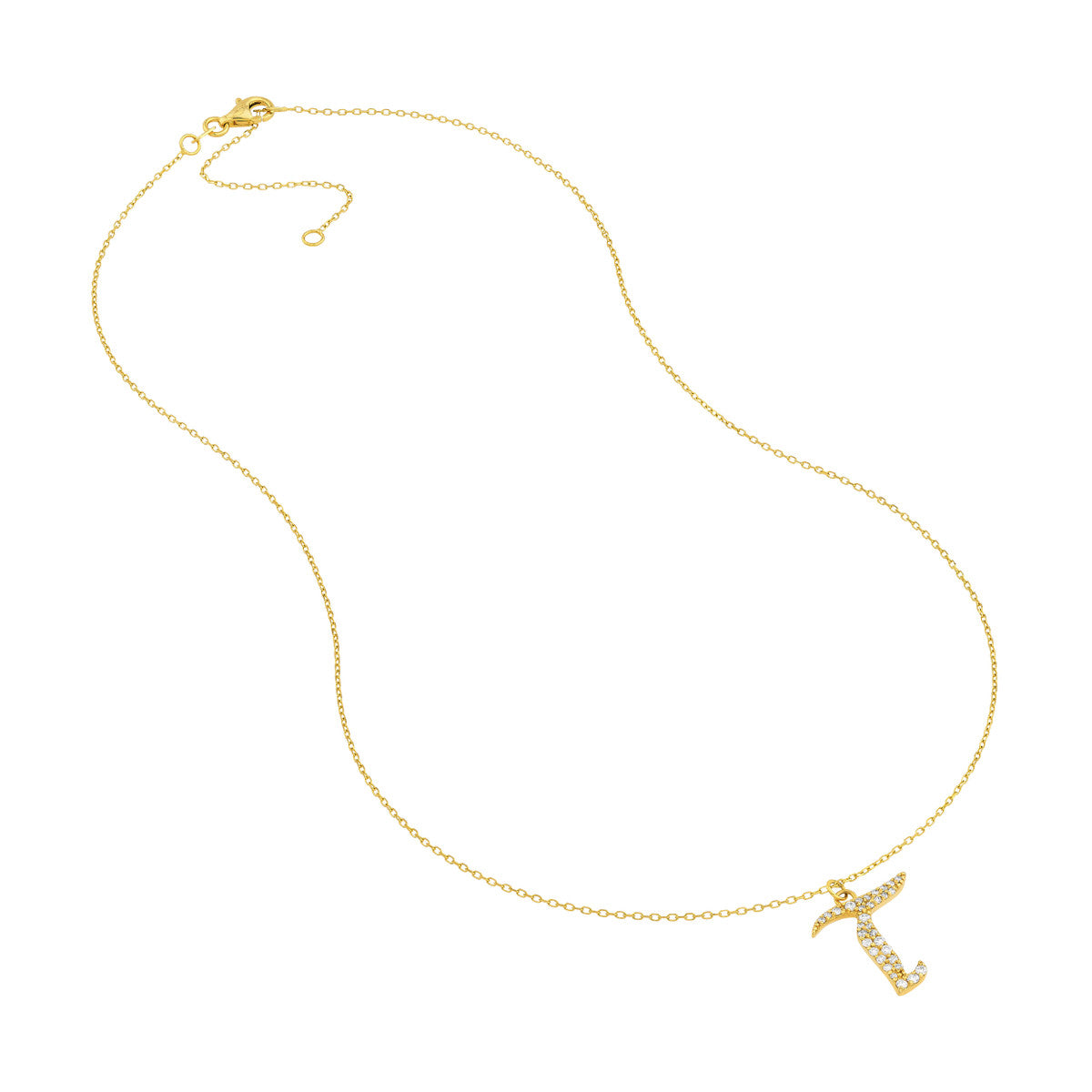14K Yellow Gold - T