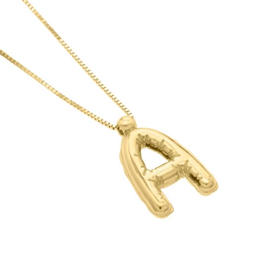 14K Yellow Gold - A