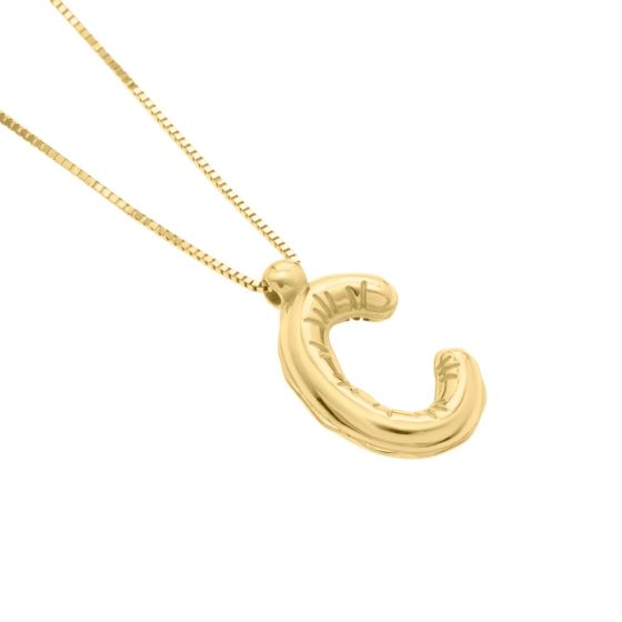 14K Yellow Gold - C