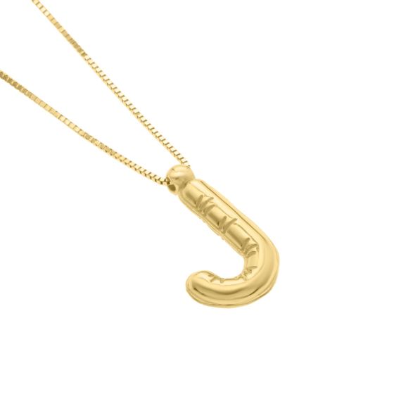 14K Yellow Gold - J