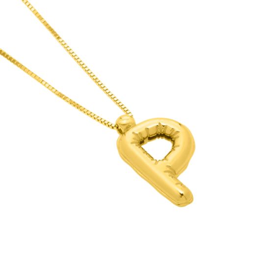 14K Yellow Gold - P