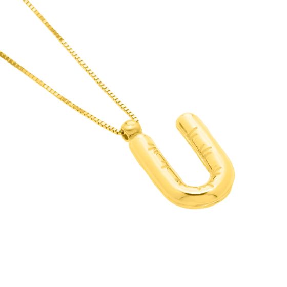 14K Yellow Gold - U
