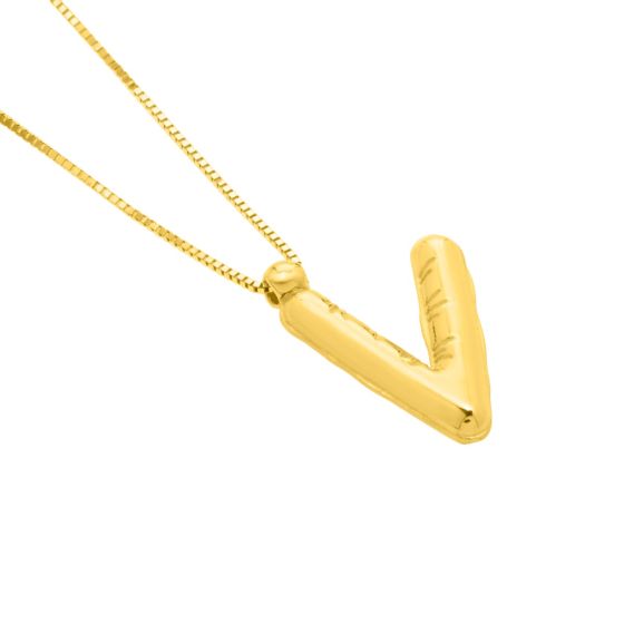 14K Yellow Gold - V