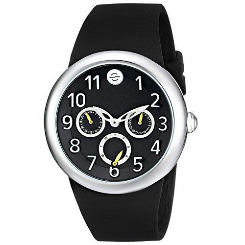 Philip Stein Unisex PS-DAYNIGHT7 Analog Display Japanese Quartz Black Watch Set - ShopMilano