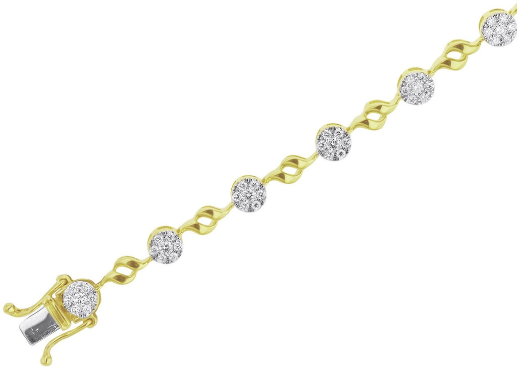 Cluster Diamond Bracelet - ShopMilano