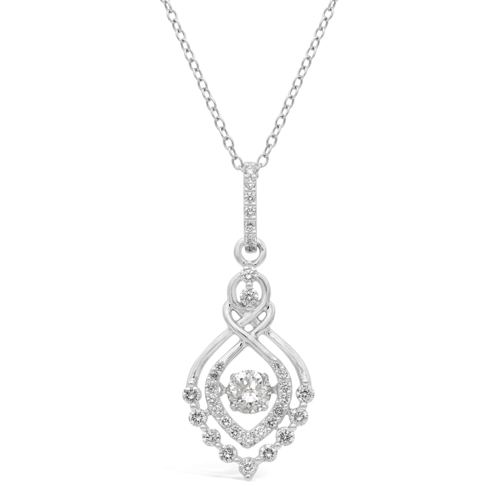 Dancing Diamond hotsell Pendant Necklace