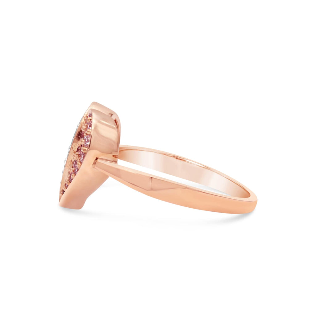 KARAH Pink Diamond Heart Promise Ring - ShopMilano