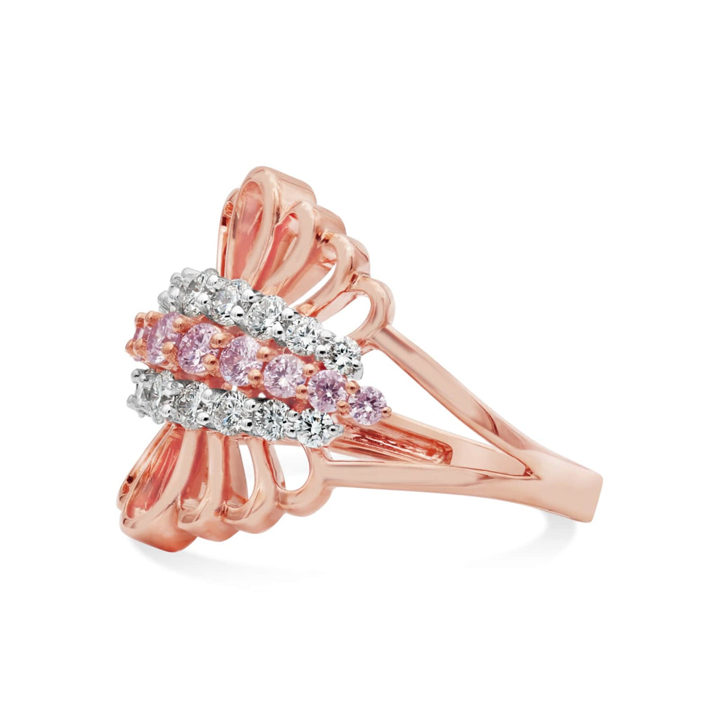 KARAH Art Deco Pink Diamond Ring - ShopMilano