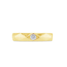 Small Diamond Geometric Band in Yellow Gold - Milano