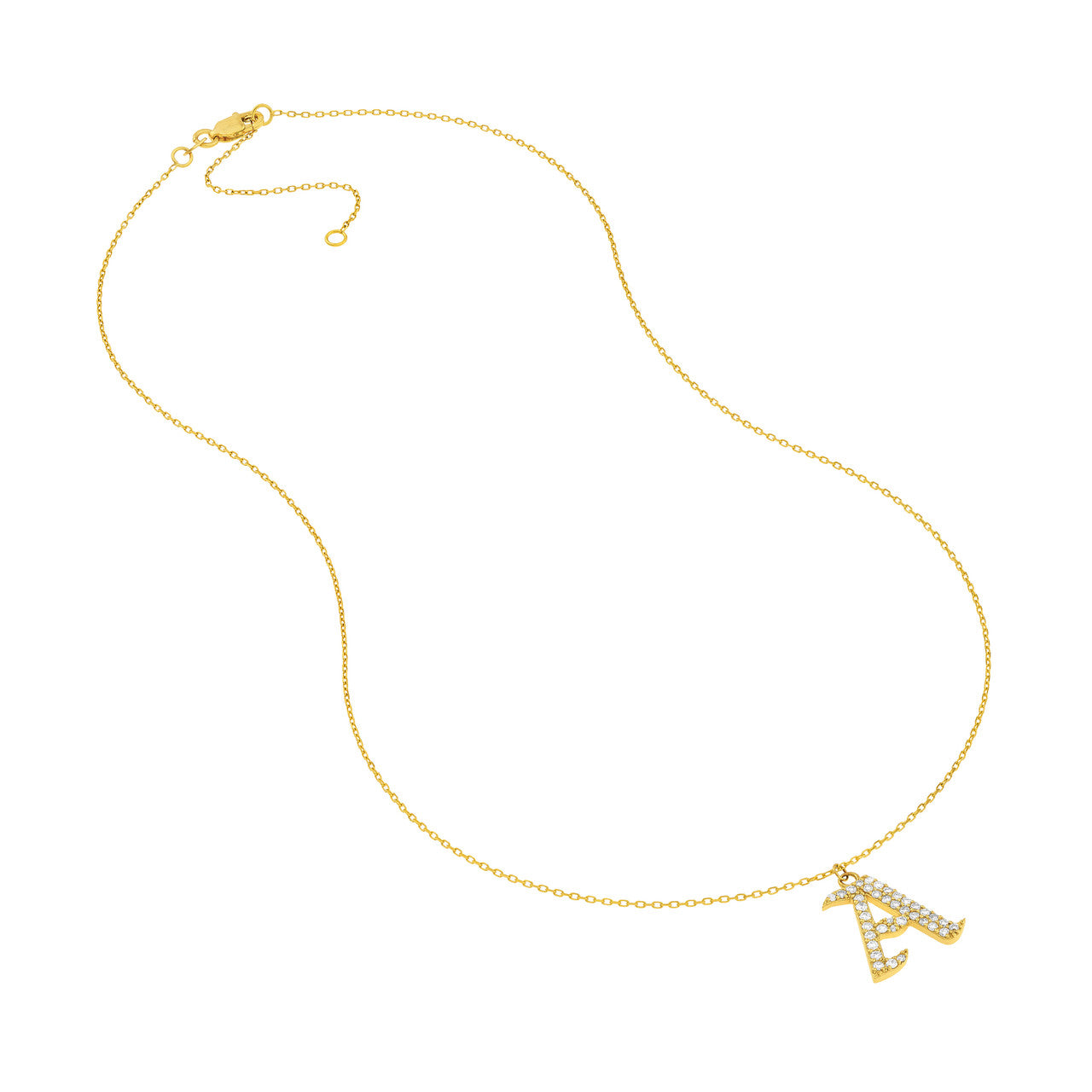 14K Yellow Gold - A