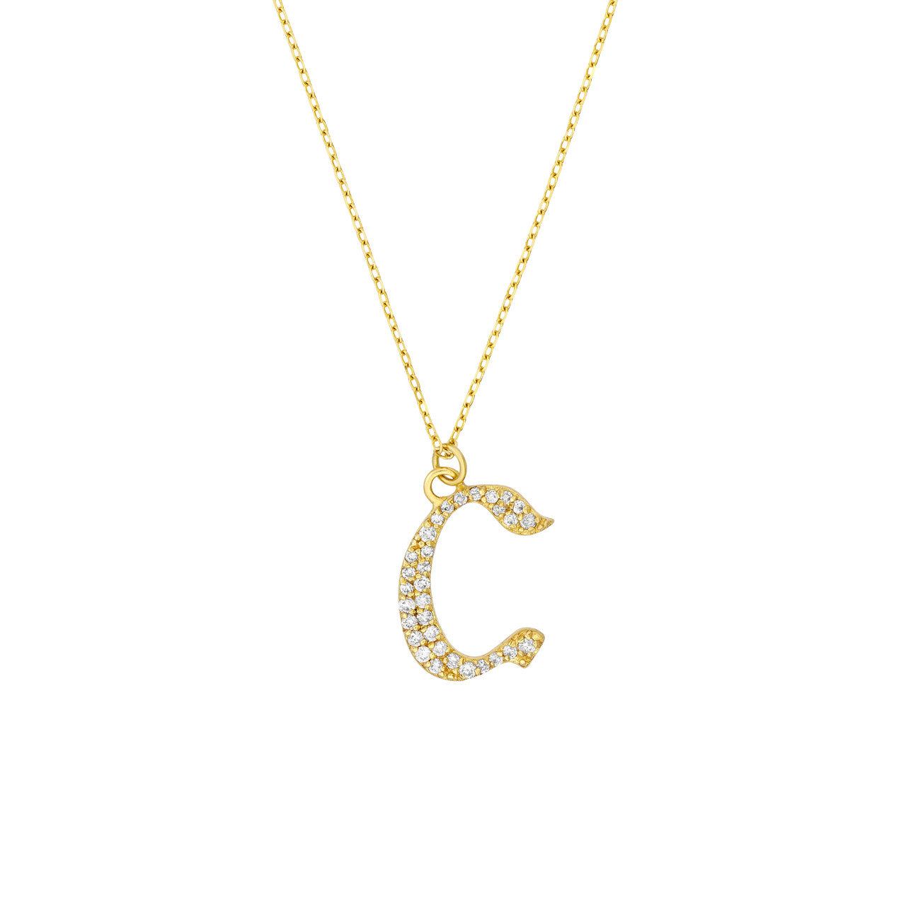 14K Yellow Gold - C