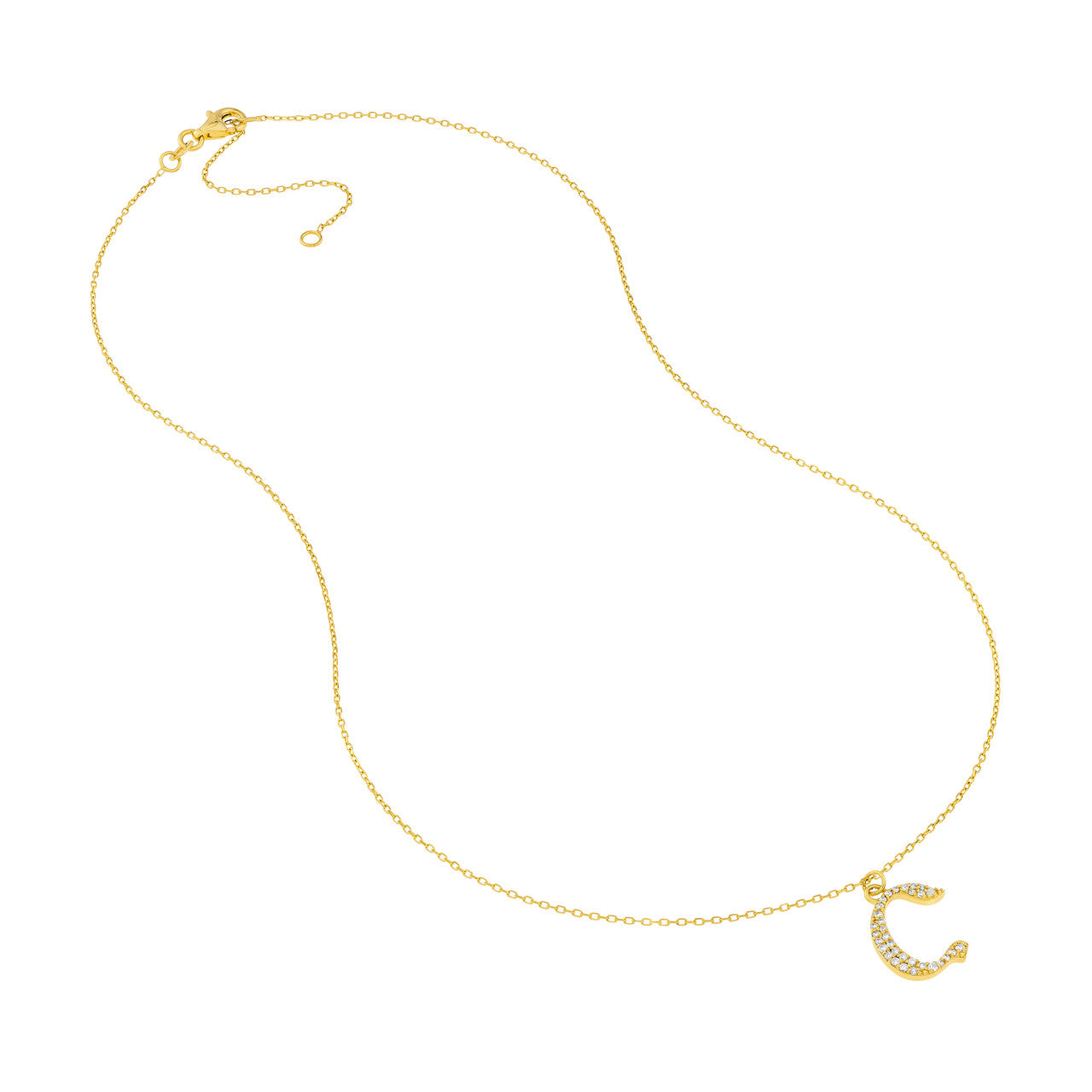 14K Yellow Gold - C