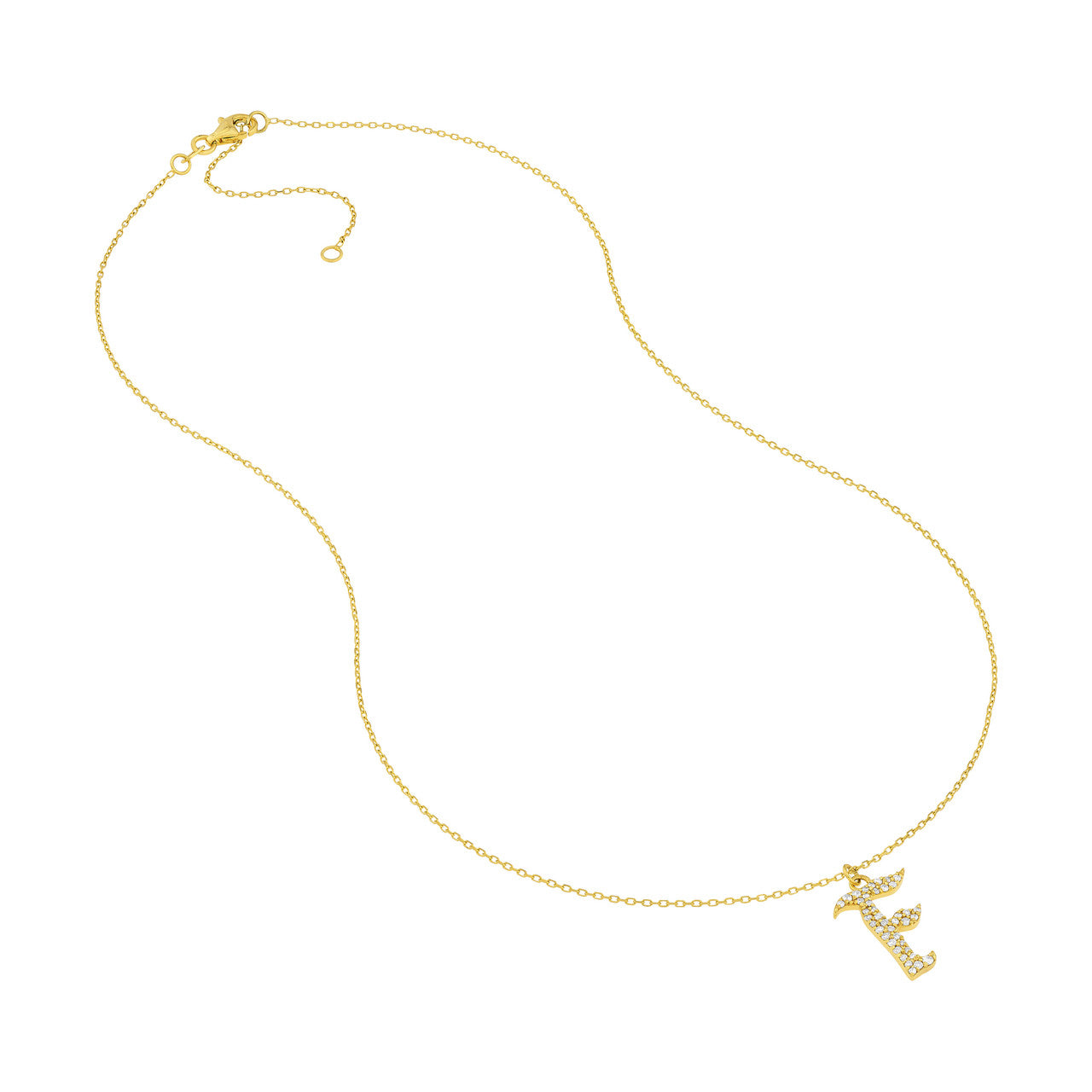 14K Yellow Gold - F
