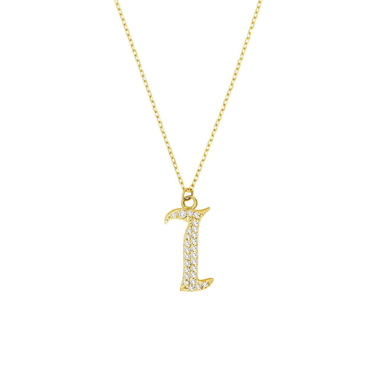 14K Yellow Gold - I