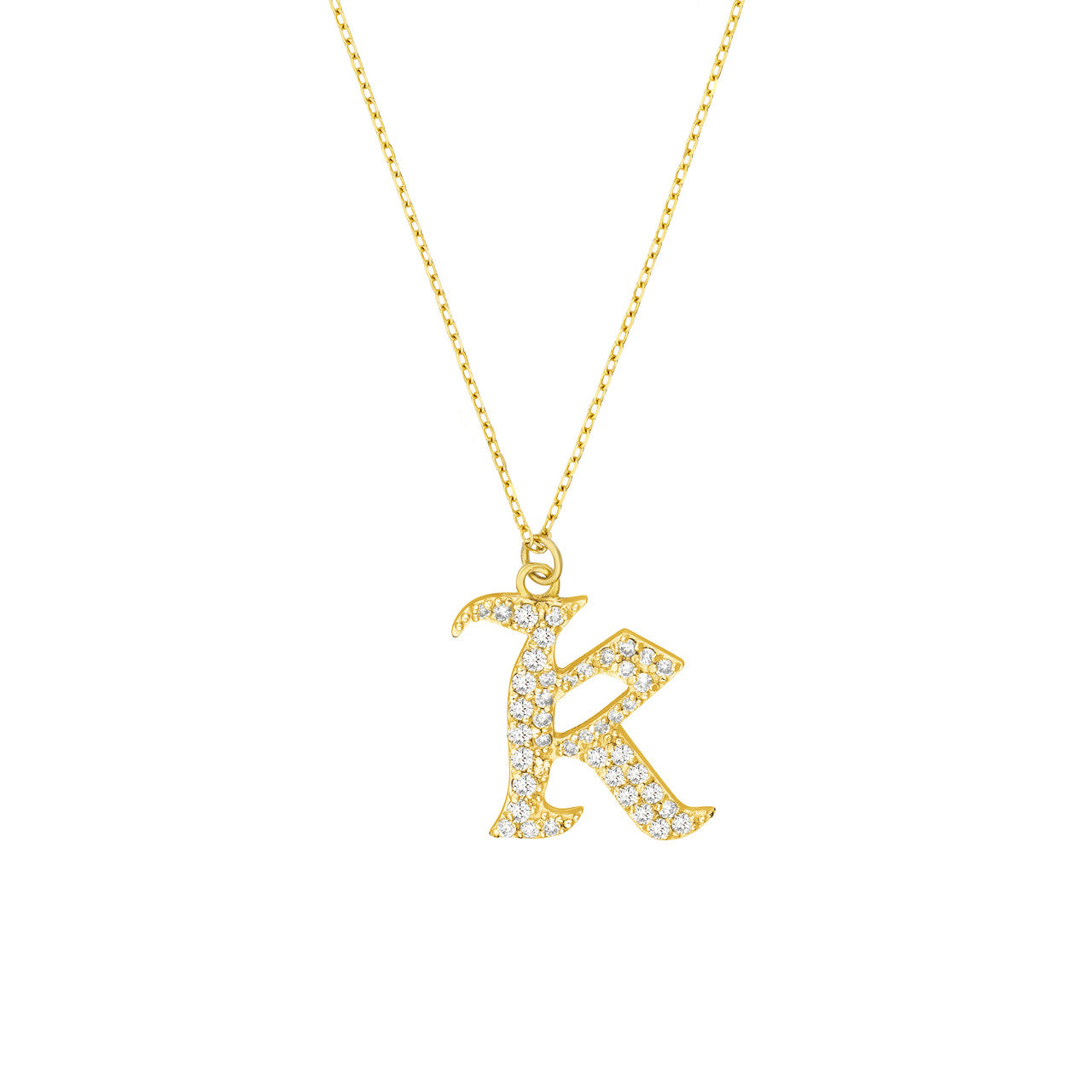 14K Yellow Gold - K