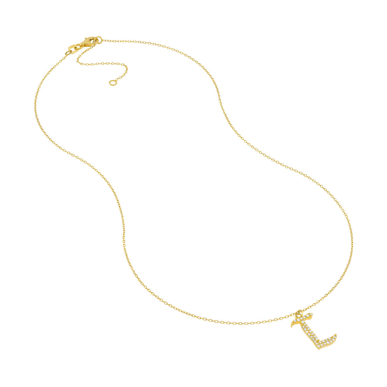 14K Yellow Gold - L