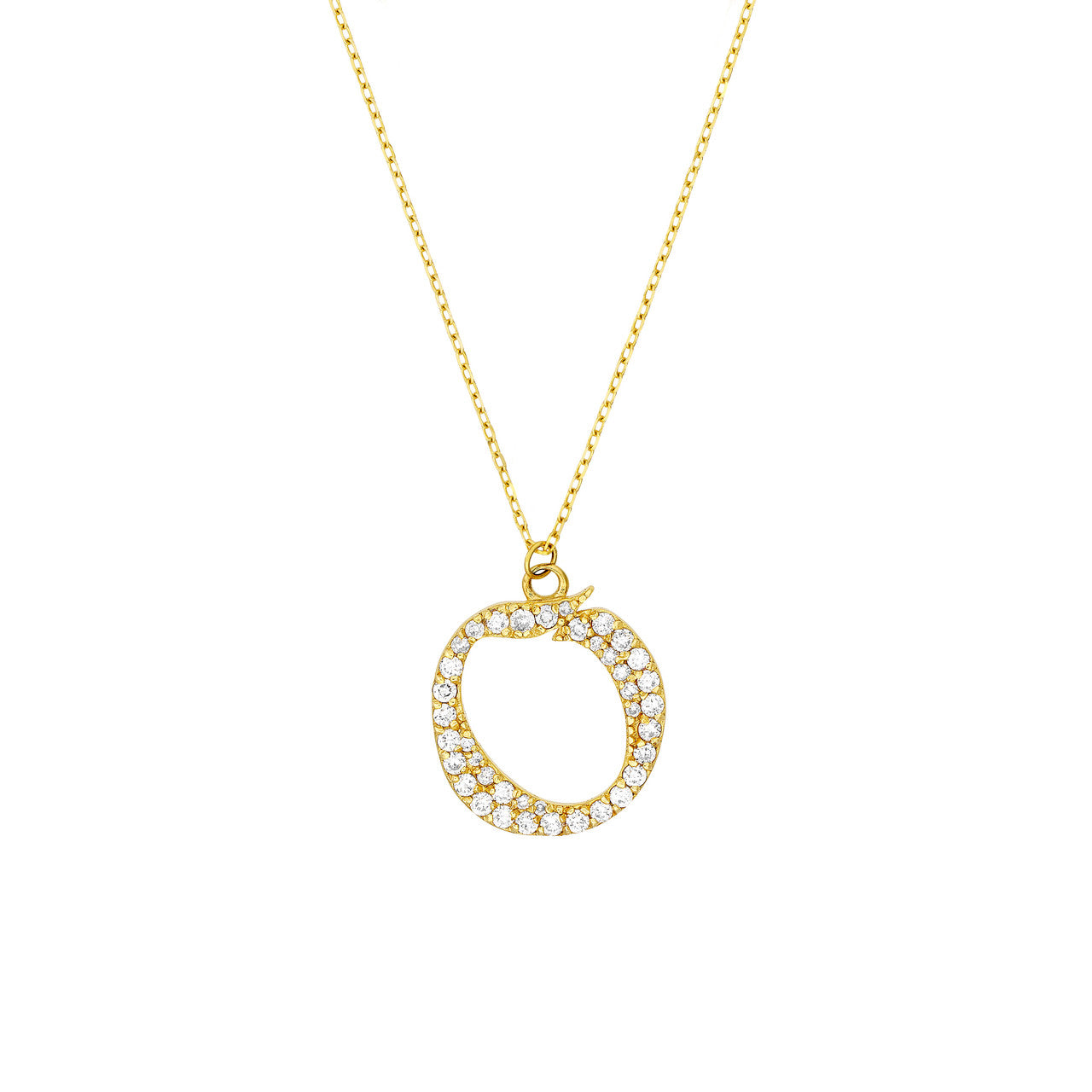 14K Yellow Gold - O