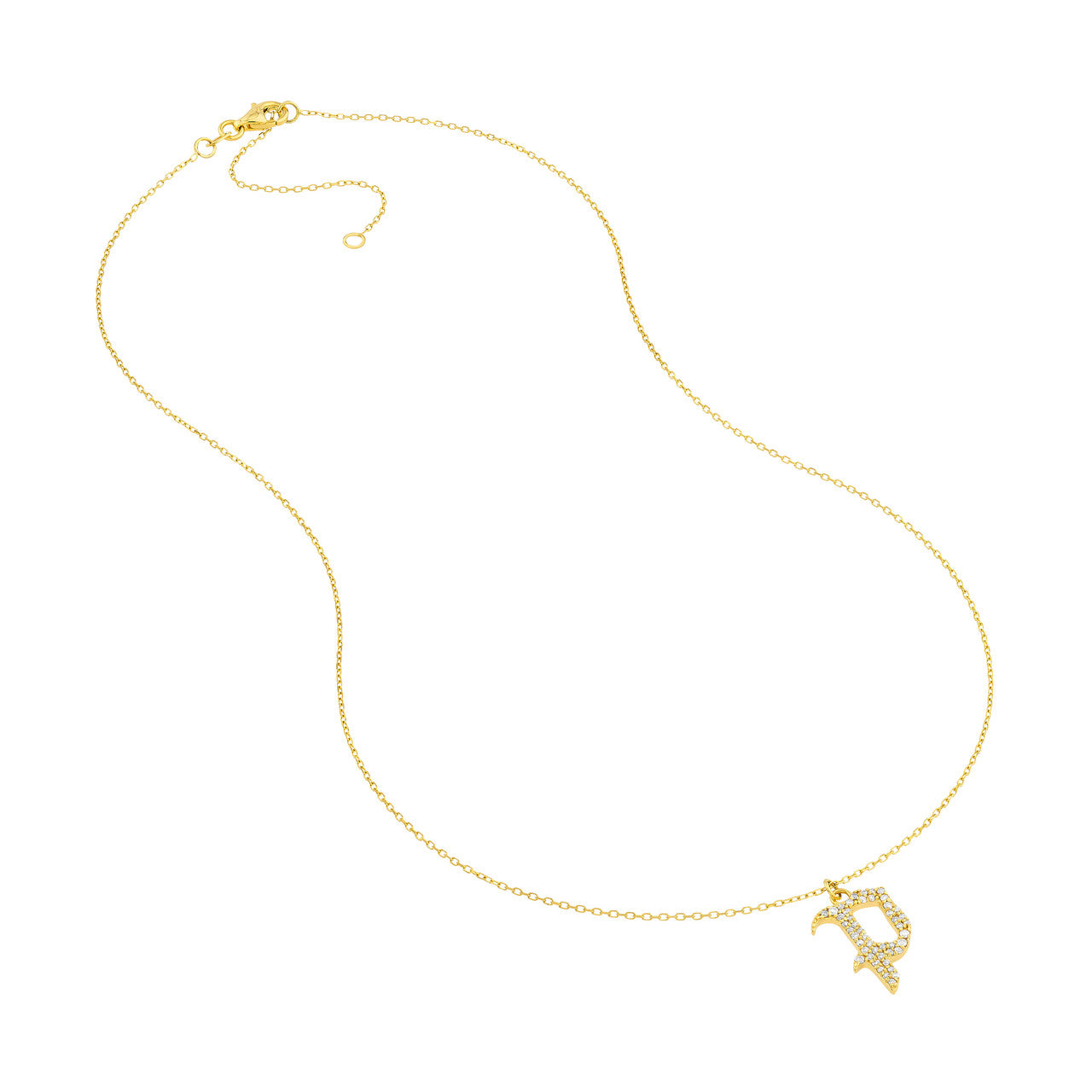 14K Yellow Gold - P