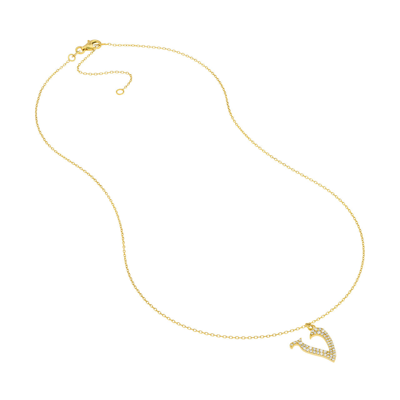 14K Yellow Gold - V