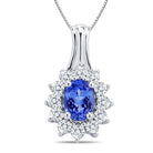 Tanzanite and Diamond Miracle Pendant - ShopMilano
